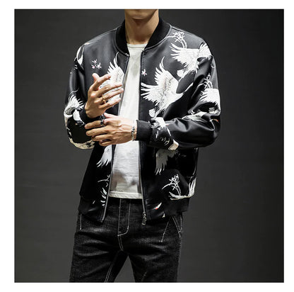 Embroidered Baseball Jacket and Casual Jacket