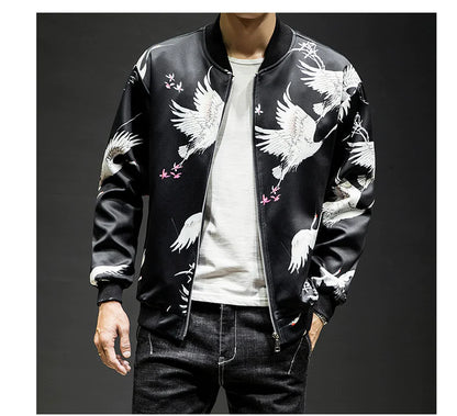Embroidered Baseball Jacket and Casual Jacket